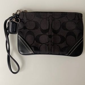 Coach Black Wristlet